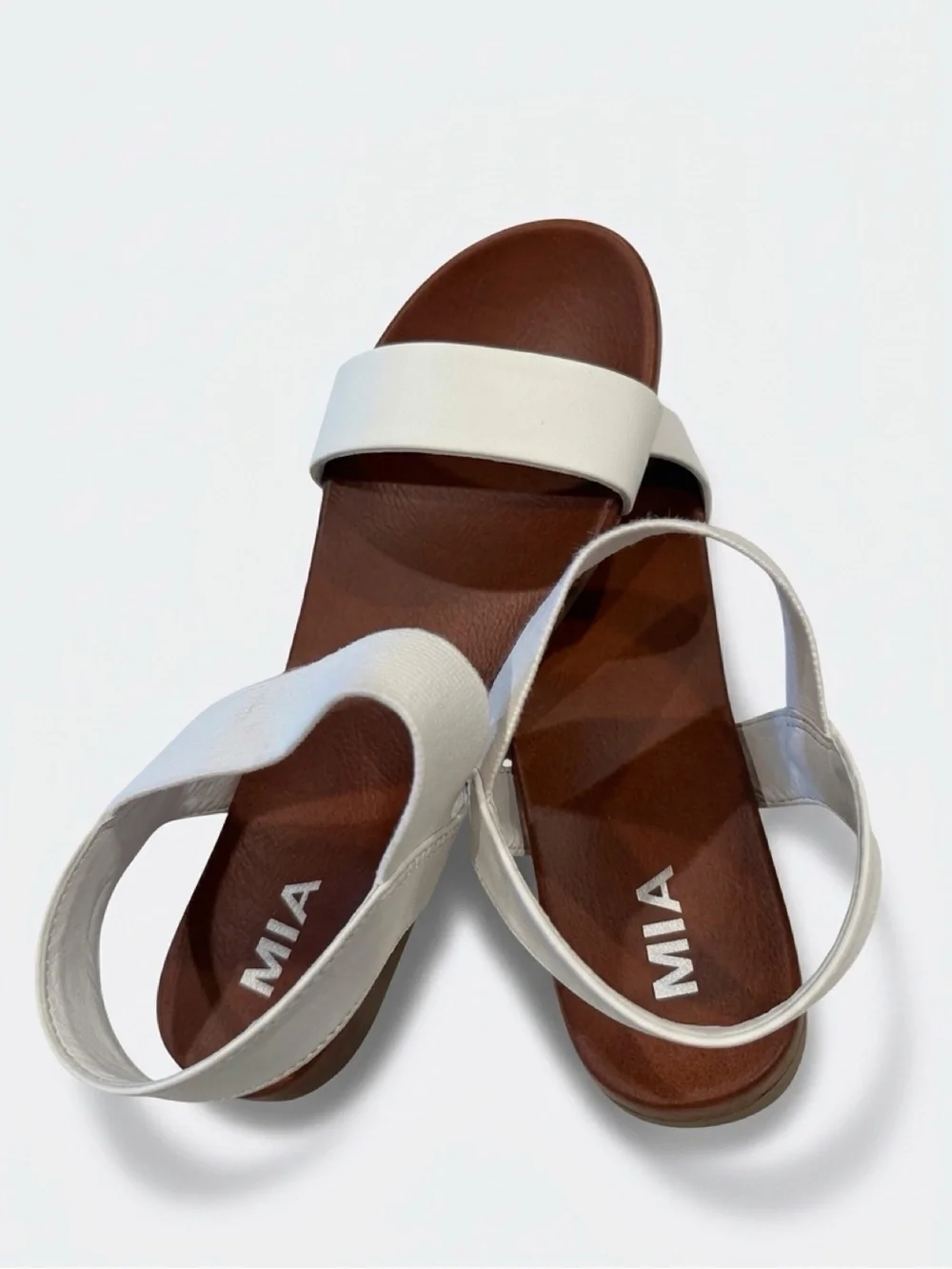 MIA Karina Women’s White Slingback Sandals Size 9 – New in Box